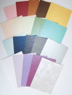 10 Pearl Metallic Blank ATC ACEO Cards 20 COLORS