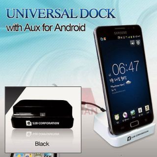 Black Dock Station Speaker AUX Charger Stands 5Pin SmartPhone Galaxy