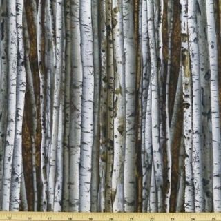 Birch Tree Natural 100% Patchwork Cotton Fabric