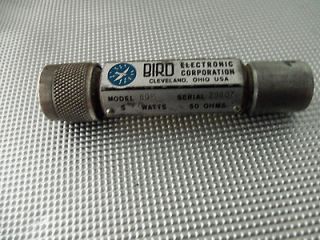 Bird 43 80M Thruline Wattmeter 5W Termaline Dummy Load Resistor