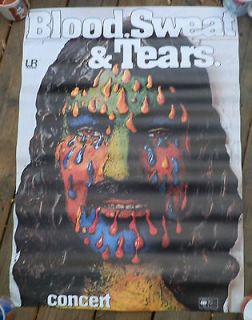 1973 Blood Sweat and Tears German Concert Poster Kieser Art