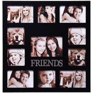 11 Opening FRIENDS Black New Collage Photo Picture Frame Wood Wall Art