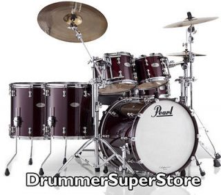 Pearl Reference Pure Drum Set Black Cherry 5 Piece Shell Pack 10, 12