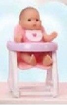 STEPS 5 Baby DOLL High Chair & Outfit Berenguer Pink Top Itty Bitty