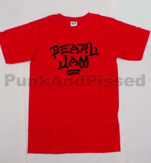 Pearl Jam   Destroy Red t shirt   Official   FAST SHIP