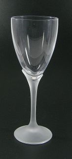 Mikasa Crystal Alexandra Water Glass Stemware Goblet Frosted Stem