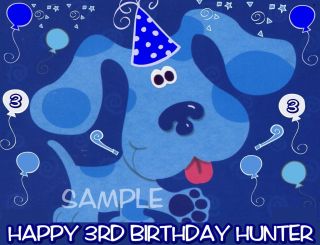BLUES CLUES FROSTING SHEET EDIBLE CAKE TOPPER IMAGE DECORATIONS