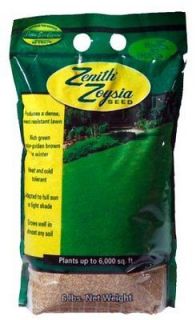 Zenith Zoysia Grass Seed 100% Pure Seeds 6 LBS   6000 SQFT. (TESTED
