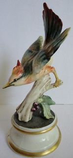 Pottery 1930s Colorful Jay Bird Figurine Guido Cacciapuoti Gorgeous