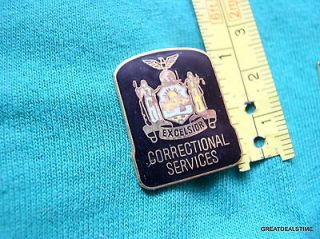 NY New York State Correctional Services Mini Corrections Patch Badge