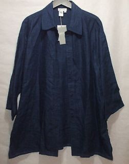 Spirit by Coldwater Creek Blouse Button Front Shirt Womens Large NEW