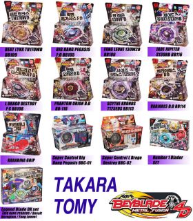 TAKARA TOMY BeyBlade 4D Metal Fusion Fight Collection NEW IN BOX Free