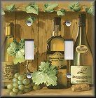 Light Switch Plate Cover   Kitchen Decor   White Wine And Grape Vines