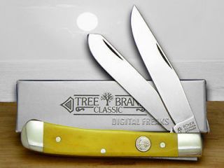 BOKER TREE BRAND Yellow Bone Trapper Pocket Knives