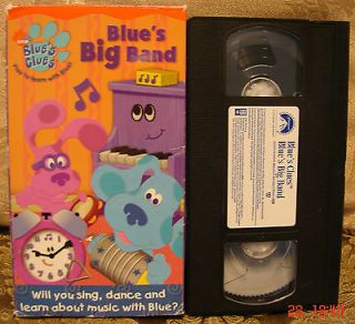 Blues Clues BLUES BIG BAND~Video VHS~ $3 to SHIP 1 & 50 Cents for