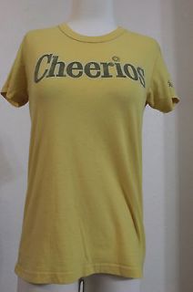 Junk Food Juniors LARGE Cheerios Cereal Bright Yellow SS T shirt
