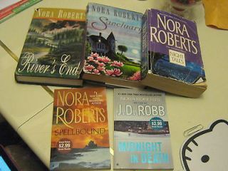 NORA ROBERTS/JD RObb Night Tales+River End+Sanctuary+Midnight Death