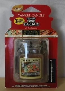VALUE 3 PACK Yankee Candle Mistletoe SPARKLING CINNAMON Cookie