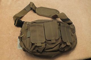 Bail Out Bag Shoulder Pack Tactical Shooting Military Range Tan new