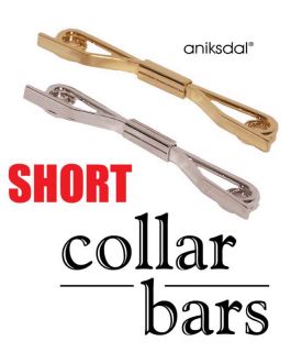 Short COLLAR BAR Bars Neck Clips Shirt Clasps Collars