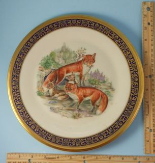 1974 RED FOXES Lenox Boehm Woodland Wildlife Plate