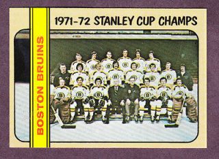 1972 73 TOPPS HOCKEY #1 STANLEY CUP CHAMPS BRUINS ORR NM MT
