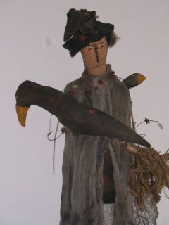 Original Extreme Primitive Handcrafted Hand Painted 55 Witch Doll