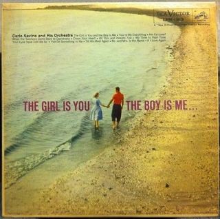 CARLO SAVINA girl is you the boy is me LP VG+ LPM 1913 Vinyl 1959