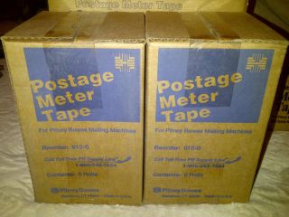 OEM PITNEY BOWES 610 0 POSTAGE METER TAPE (FACTORY SEALED) 2 BOXES