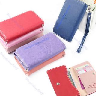 Fashion Crown Pouch Handbag Purse Wallet Cell Phone Case For iPhone 3G