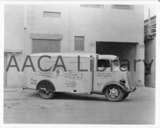 1937 Studebaker J15M Refrigerator Truck, Ice Cream, Factory Photo (Ref