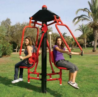Outdoor Commercial Fitness Exercise Equipment SEATED PUSH MACHINE