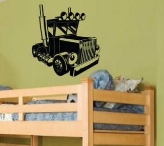 Boys Room Nursery Decor Big Semi Truck Wall Art Decal