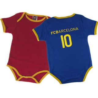 Official Product Baby Toddler 2 BODYSUITS Various Sizes NO 10 MESSI