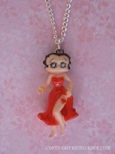 NEW Cartoon Red Betty Boop Heart Tattoo SP 18 Necklace