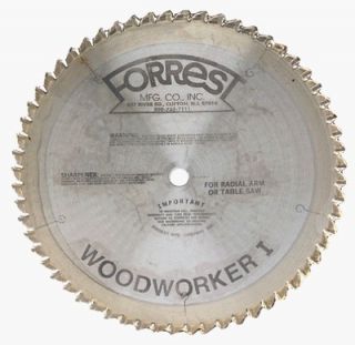 Forrest WW12607125G Woodworker I 12 Inch 60 Tooth 1 Inch Arbor 1/8