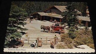 Vintage Postcard Ponderosa Ranch House Calif Bonanza TV