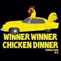 Licensed Storage Wars War$ TV Show Winner Chicken Dinner Tee Shirt