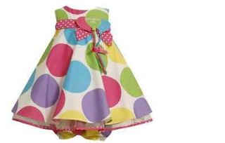 Bonnie Jean Baby Girls Multi Color Polka Dot 1st_2nd Birthday Dress