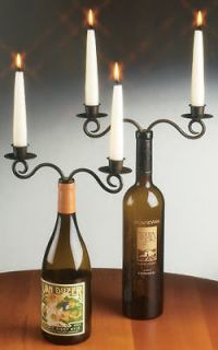 wine bottle candleabra