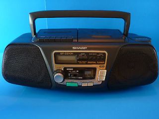 SHARP QT CD131 AM/FM Radio Cassette CD Player Boombox TESTED @@Pics