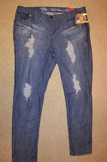Apple Bottoms Skinny Leg Ripped Womens Jeans Size 20 Retail $79.00
