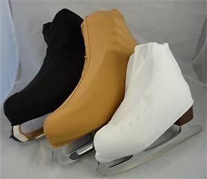 Youth Black Lycra Boot Covers for Ice or Roller Skates