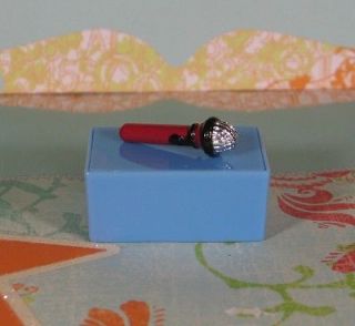 Bratz Rock Angelz Doll Size Red Black and Silver Mic Microphone