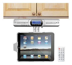 Under Cabinet Dock Radio Audio iPod Music System with Remote control