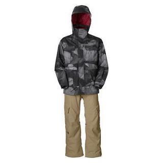NEW NORTH FACE black & beige HYVENT CRYPTIC snow SQUIZZLE ski suit