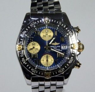 BREITLING B13358 MENS CHRONO COCKPIT 18K & STEEL AUTOMATIC CHRONOMETRE