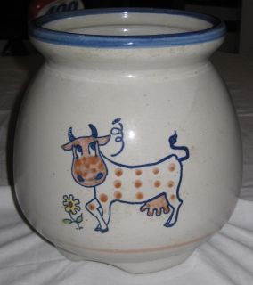 LOUISVILLE STONEWARE 7.5 Canister Polka Dot Cow