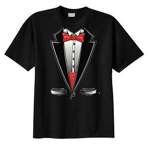 Funny TUXEDO Red Bow Tie Wedding Groom Gag T Shirt S XL 2x 6x