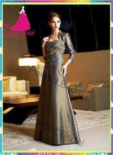 Mother of Bride Dresses Taffeta Wedding Party Bridal Ball Gown Formal